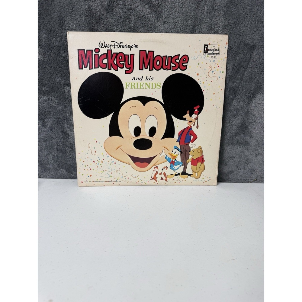 Vintage Walt Disney's Mickey Mouse and His Friends Record 1968 LP Disneyland